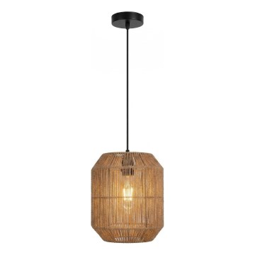 Aigostar - Lustr na lanku 1xE27/60W/230V béžová pr. 23 cm