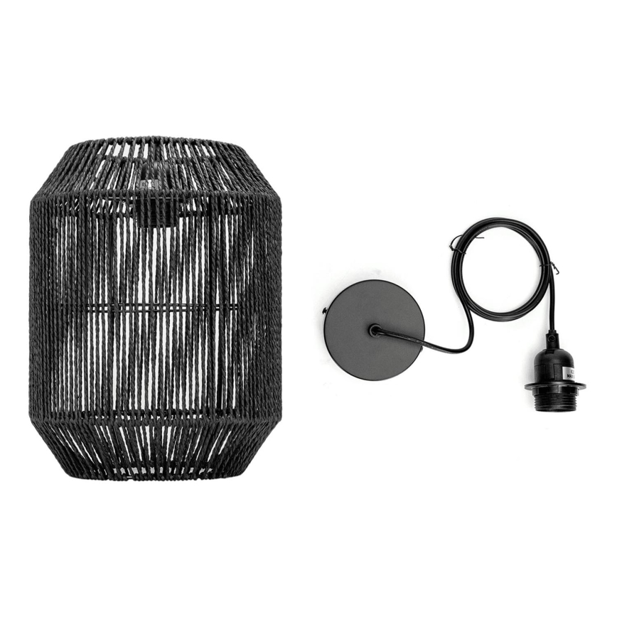 Aigostar - Lustr na lanku 1xE27/60W/230V černá