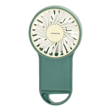 Aigostar - Nabíjecí kapesní ventilátor 4W/5V 500mAh USB zelená