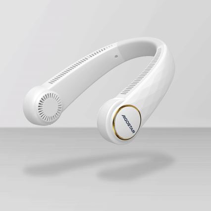 Aigostar - Nabíjecí ventilátor na krk 4W/5V 2000mAh bílá