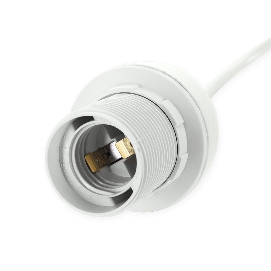 Aigostar - Napájecí kabel 1xE27/60W/250V bílá