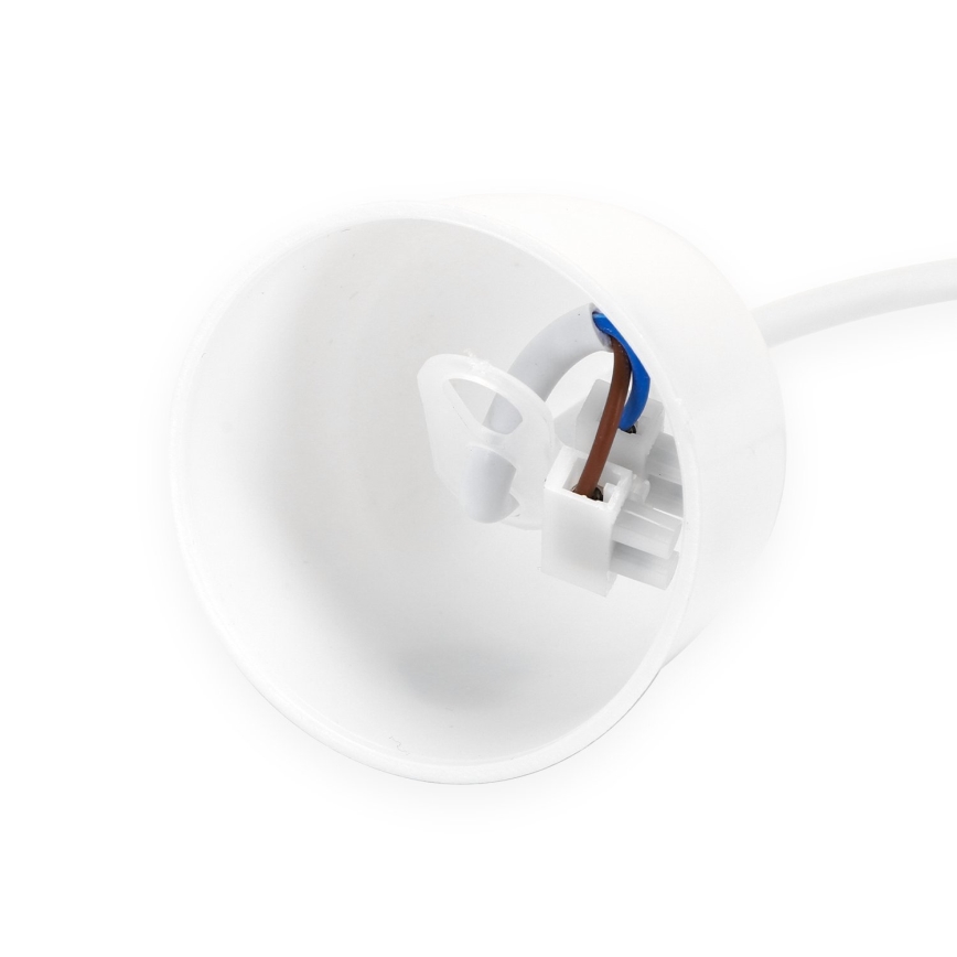 Aigostar - Napájecí kabel 1xE27/60W/250V bílá