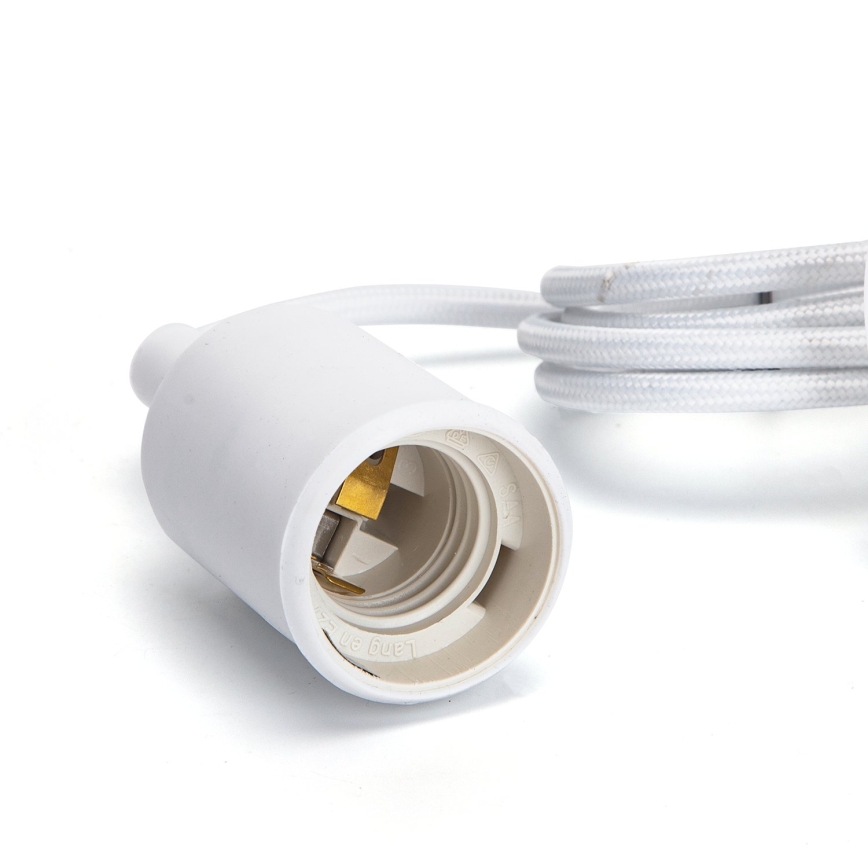 Aigostar - Napájecí kabel 1xE27/60W/250V bílá