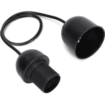 Aigostar - Napájecí kabel 1xE27/60W/250V černá