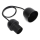 Aigostar - Napájecí kabel 1xE27/60W/250V černá