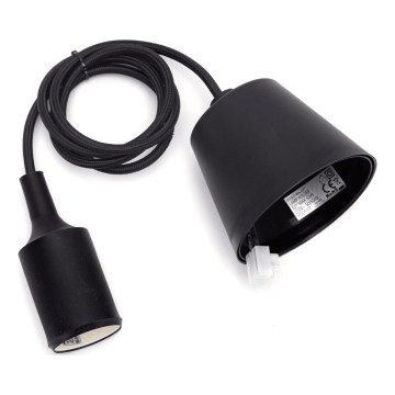 Aigostar - Napájecí kabel 1xE27/60W/250V černá
