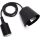 Aigostar - Napájecí kabel 1xE27/60W/250V černá