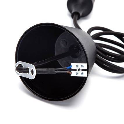 Aigostar - Napájecí kabel 1xE27/60W/250V černá