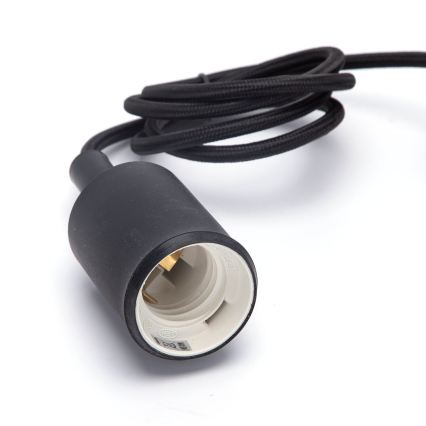 Aigostar - Napájecí kabel 1xE27/60W/250V černá