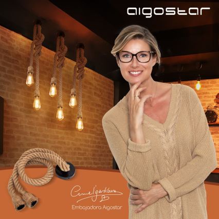 Aigostar - Napájecí kabel 2xE27/60W/230V