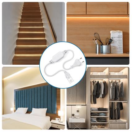 Aigostar - Napájecí zdroj pro LED pásky 10 mm 600W/230V bílá