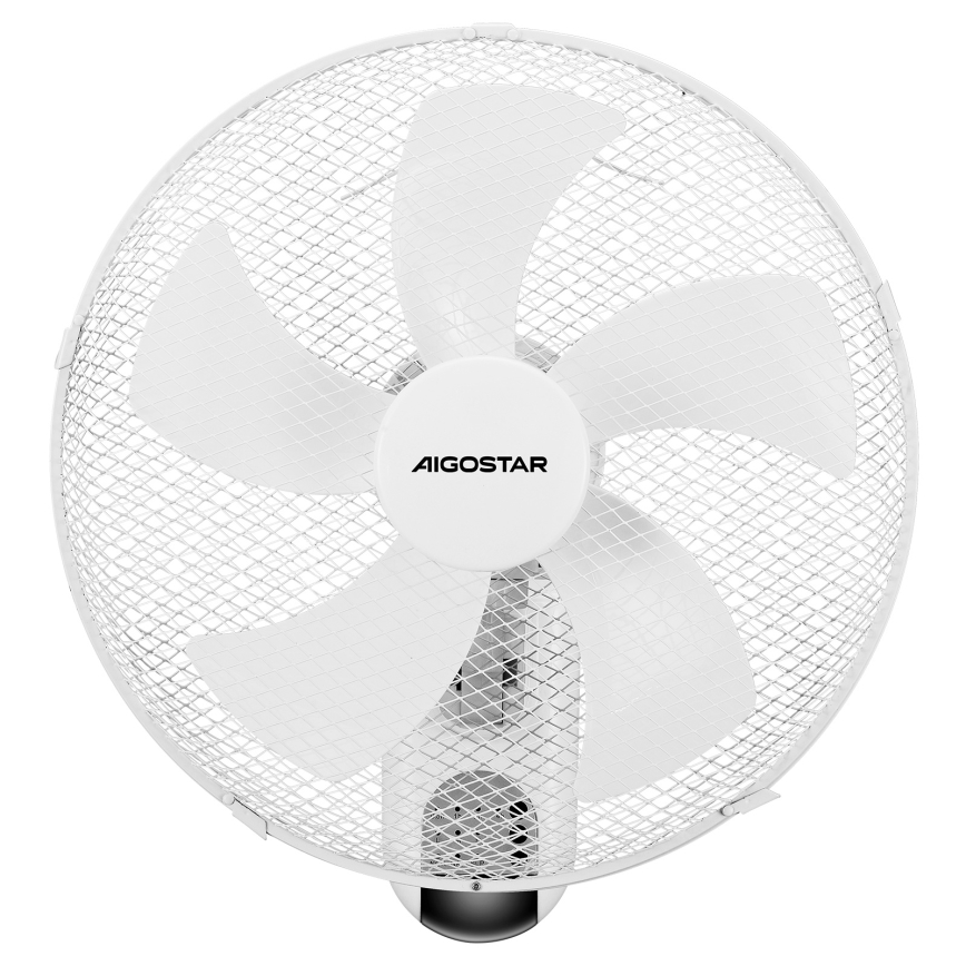 Aigostar -  Nástěnný ventilátor 45W/230V bílá + dálkové ovládání