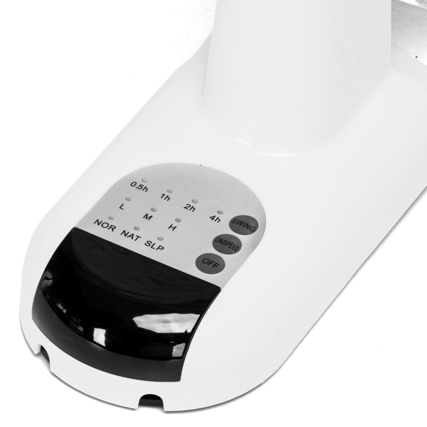 Aigostar -  Nástěnný ventilátor 45W/230V bílá + dálkové ovládání