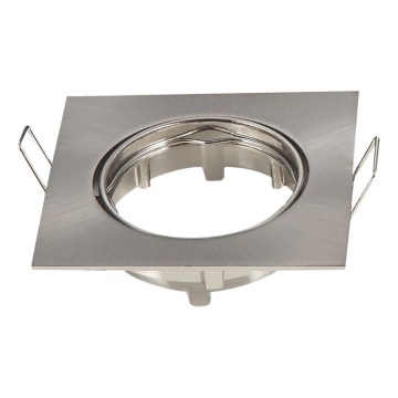 Aigostar - Rámeček pro podhledové svítidlo GU10 8,2x8,2 cm matný chrom