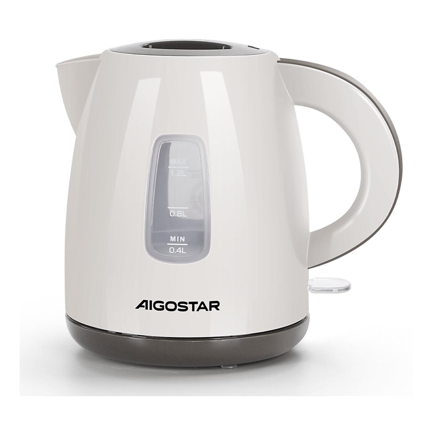 Aigostar - Rychlovarná konvice 1,2l 2200W/230V béžová