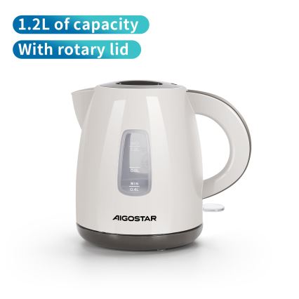 Aigostar - Rychlovarná konvice 1,2l 2200W/230V béžová
