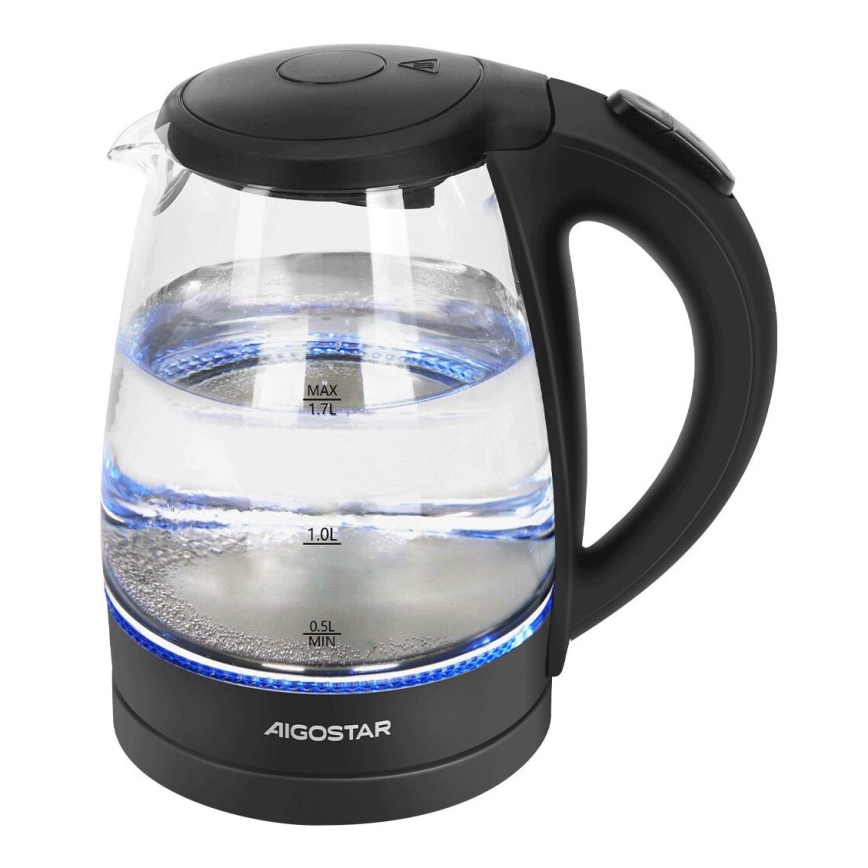 Aigostar - Rychlovarná konvice 1,7l 2200W/230V černá