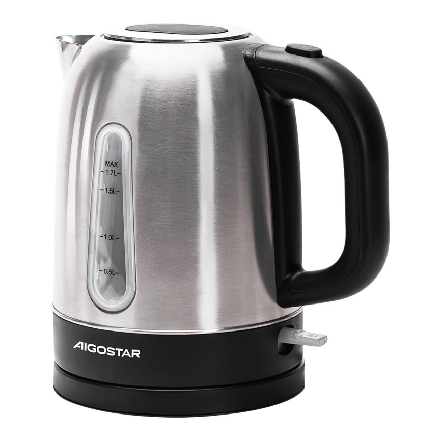 Aigostar - Rychlovarná konvice 1,7l 2200W/230V matný chrom