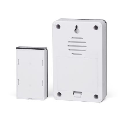 Aigostar - SADA 2x Bezdrátový zvonek 3xAA/12V IP44 stříbrná