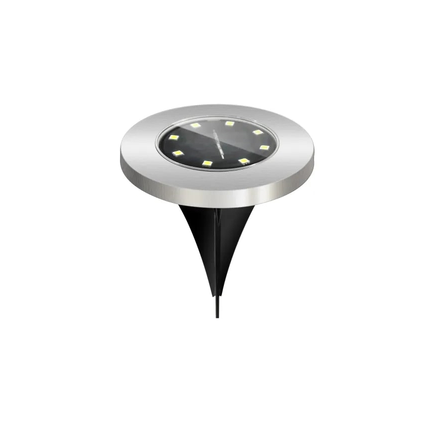 Aigostar - SADA 2x LED Solární lampa LED/0,2W/2V 13 cm 6500K IP44 černá