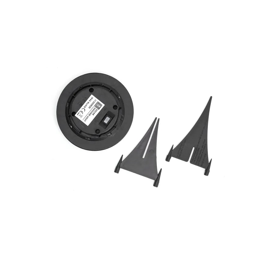 Aigostar - SADA 2x LED Solární lampa LED/0,2W/2V 13 cm 6500K IP44 černá
