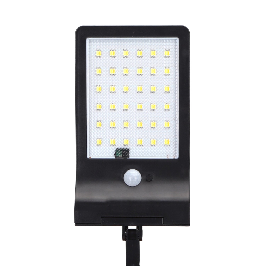 Aigostar - SADA 2x LED Solární pouliční lampa se senzorem LED/3W/3,7V1800 mAh IP44 3000/4000/5000K + dálkové ovládání