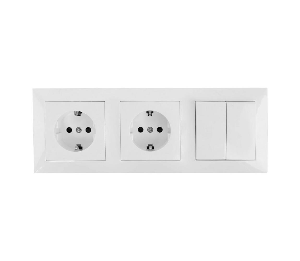 Aigostar Aigostar - SADA 2x Zásuvka se spínačem 2x16A/250V AI0344