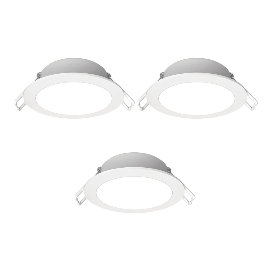Aigostar - SADA 3x LED Koupelnové podhledové svítidlo LED/4,8W/230V 3000K IP65 bílá