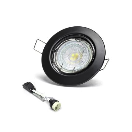 Aigostar - SADA 3x LED Podhledové svítidlo 1xGU10/4,5W/230V 6500K černá