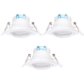 Aigostar - SADA 3x LED Podhledové svítidlo LED/5W/230V 4000K pr. 8,5 cm bílá