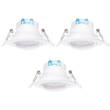 Aigostar - SADA 3x LED Podhledové svítidlo LED/5W/230V 4000K pr. 8,5 cm bílá