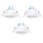 Aigostar - SADA 3x LED Podhledové svítidlo LED/5W/230V 4000K pr. 8,5 cm bílá