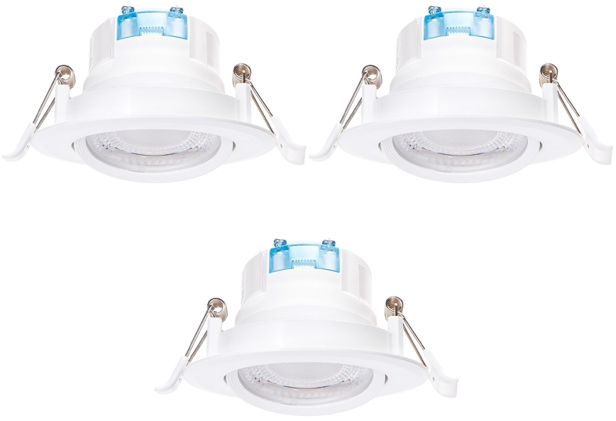 Aigostar - SADA 3x LED Podhledové svítidlo LED/5W/230V 6500K pr. 8,5 cm bílá