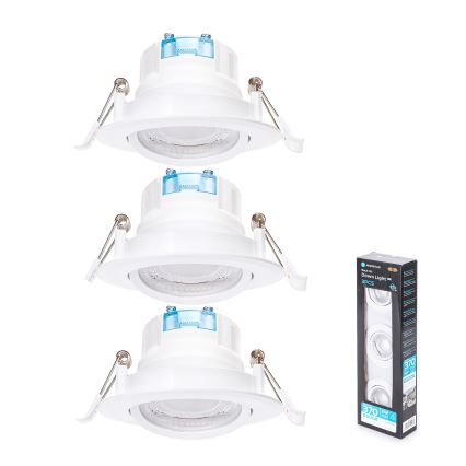 Aigostar - SADA 3x LED Podhledové svítidlo LED/5W/230V 6500K pr. 8,5 cm bílá