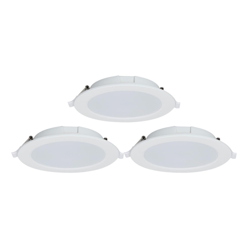 Aigostar - SADA 3x LED Stmívatelné podhledové svítidlo MESH LED/15W/230V 2700K-6500K pr.17cm