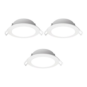 Aigostar - SADA 3x LED Venkovní podhledové svítidlo LED/4,8W/230V 3000K IP65 bílá