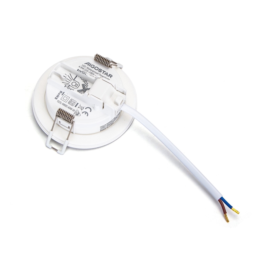 Aigostar - SADA 3x LED Koupelnové podhledové svítidlo LED/4,8W/230V 3000K IP65 bílá