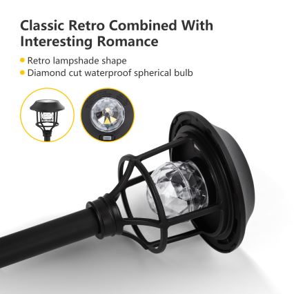 Aigostar - SADA 4x LED RGB Solární lampa LED/0,2W/2V 40 mAh IP44