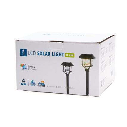 Aigostar - SADA 4x LED RGB Solární lampa LED/0,2W/2V 40 mAh IP44