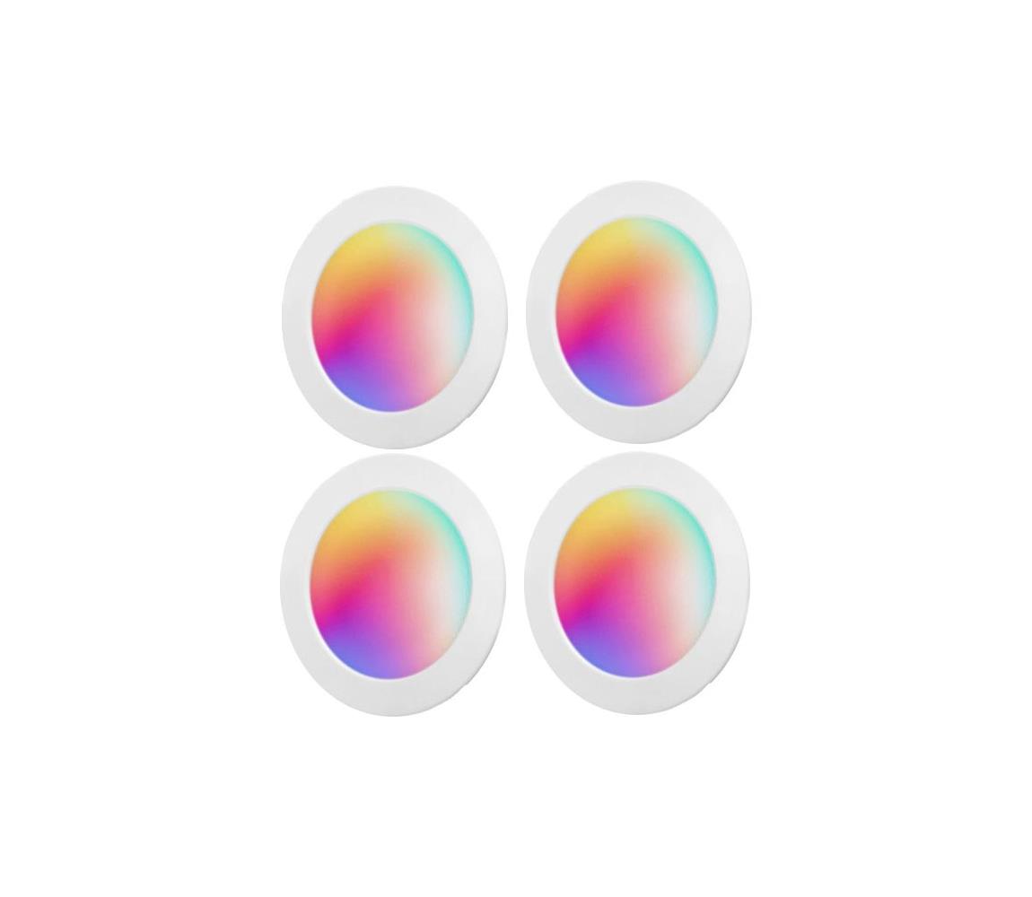B.V. -SADA 4xLED RGBW Stm. podhledové svítidlo MESH LED/18W/230V 2700K-6500K 8433325362843 Bílá