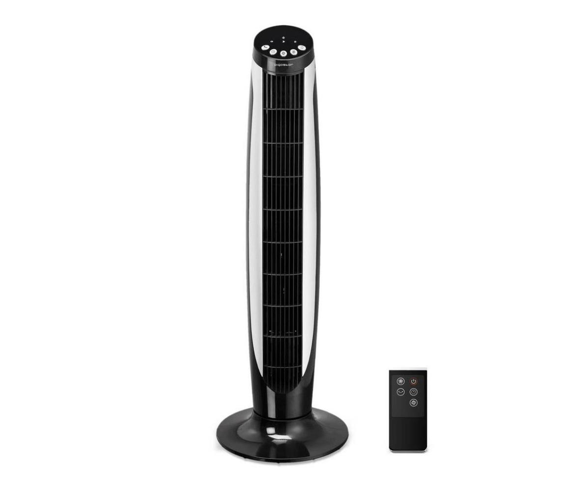 Aigostar Aigostar - Sloupový ventilátor 45W/230V černá/bílá + dálkové ovládání AI0299