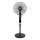 Aigostar - Stojanový ventilátor 50W/230V 130 cm černá + dálkové ovládání