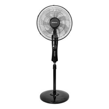 Aigostar - Stojanový ventilátor 50W/230V černá + dálkové ovládání