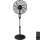 Aigostar - Stojanový ventilátor 55W/230V 130 cm černá + dálkové ovládání