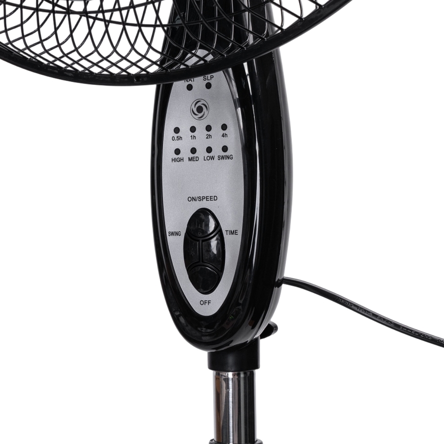 Aigostar - Stojanový ventilátor 60W/230V 130 cm černá + dálkové ovládání