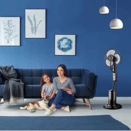 Aigostar - Stojanový ventilátor s rozprašovačem vody 75W/230V + DO