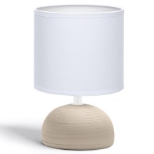 Aigostar - Stolní lampa 1xE14/40W/230V béžová/bílá