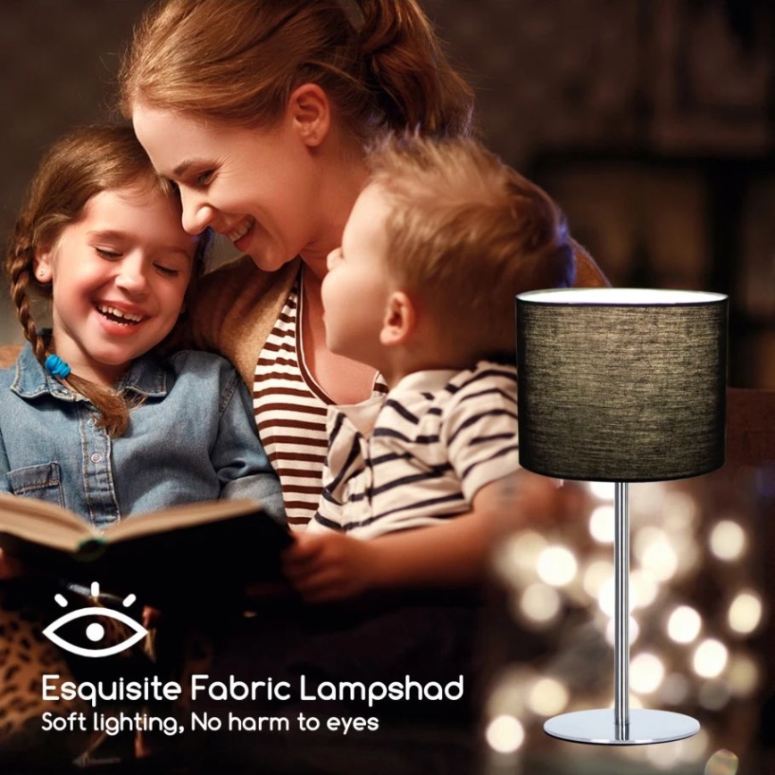 Aigostar - Stolní lampa 1xE14/40W/230V černá