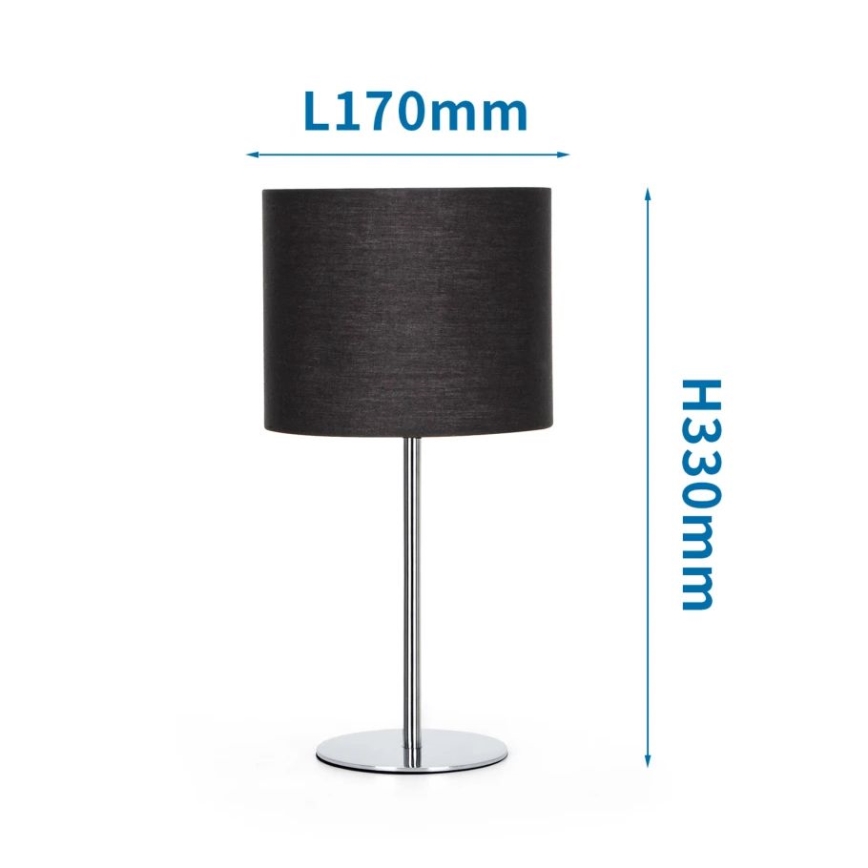 Aigostar - Stolní lampa 1xE14/40W/230V černá