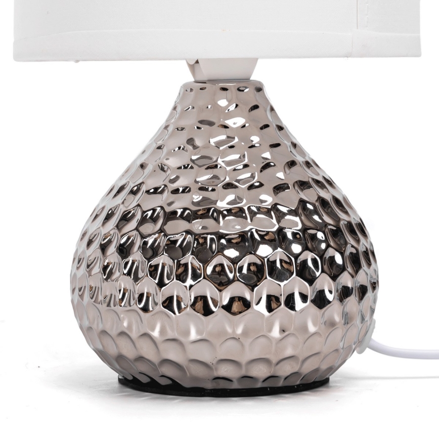 Aigostar - Stolní lampa 1xE14/40W/230V lesklý chrom